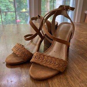 Charlotte Russe brown wedge heels